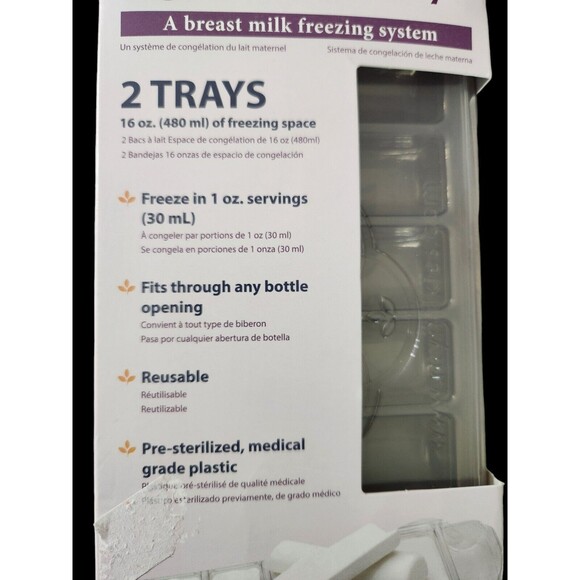 Fairhaven Milkies Breast Milk Freezing System 2 Reusable Trays 16 oz (480mL) - Picture 5 of 5